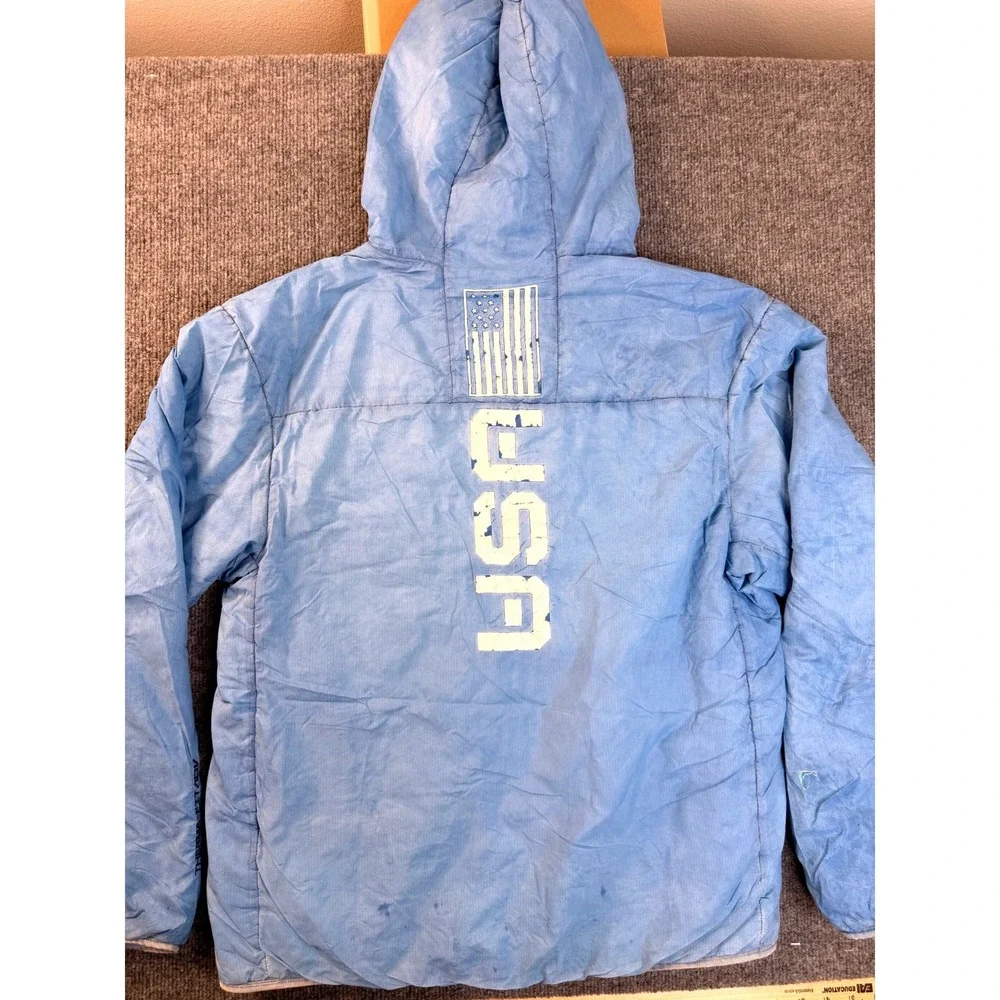Nike ACG Team USA Olympic Jacket Mens Small Blue Primaloft Insulated Y2K Puffer